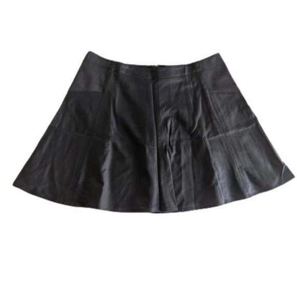 BCBG Black Mini Skater Skirt Size Large - Picture 1 of 3